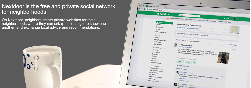 Nextdoor free and private social network for neighborhoods